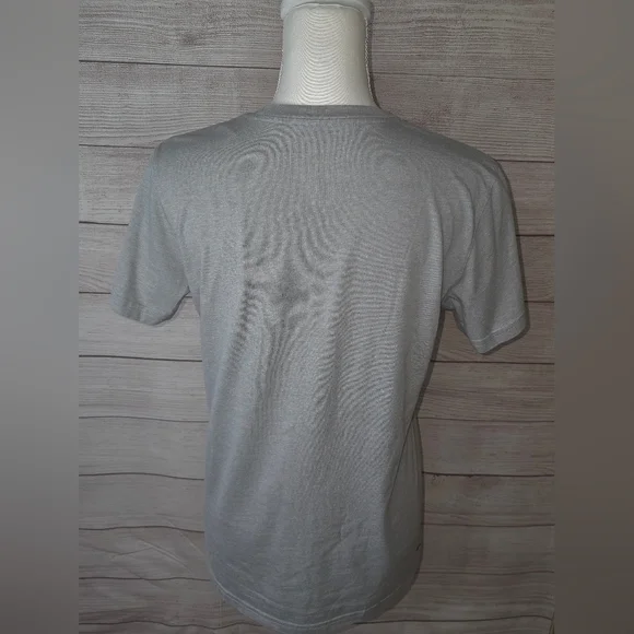 Adidas Gray Crewneck Tee with Black Logo Size Large - Picture 2 of 3